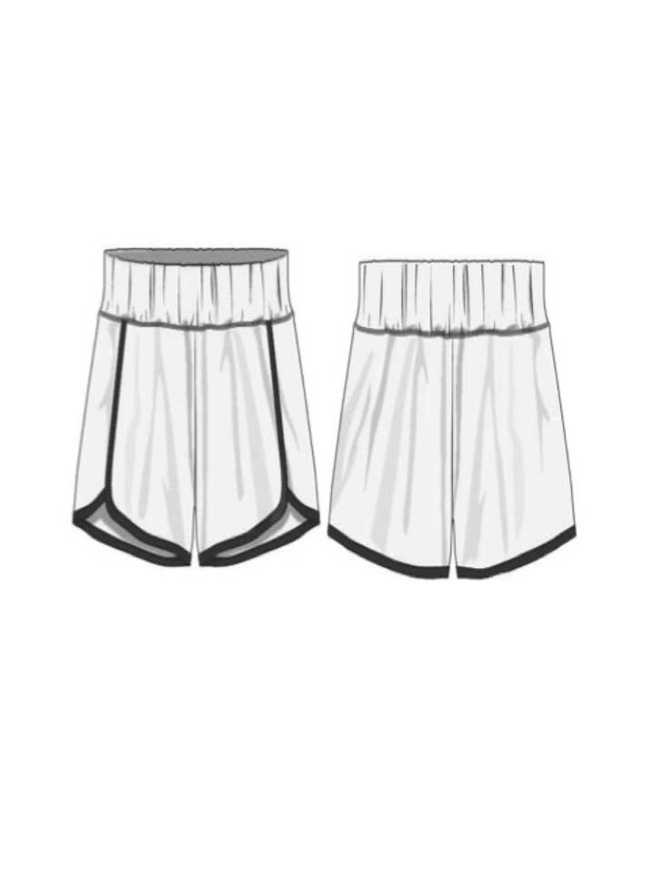 90 Degree by Reflex & Yogalicious - Vendita all'ingrosso Pantaloncini sportivi - Bambini - Short con orlo a tulipano e mutandina interna Tween Girls Lightstreme1