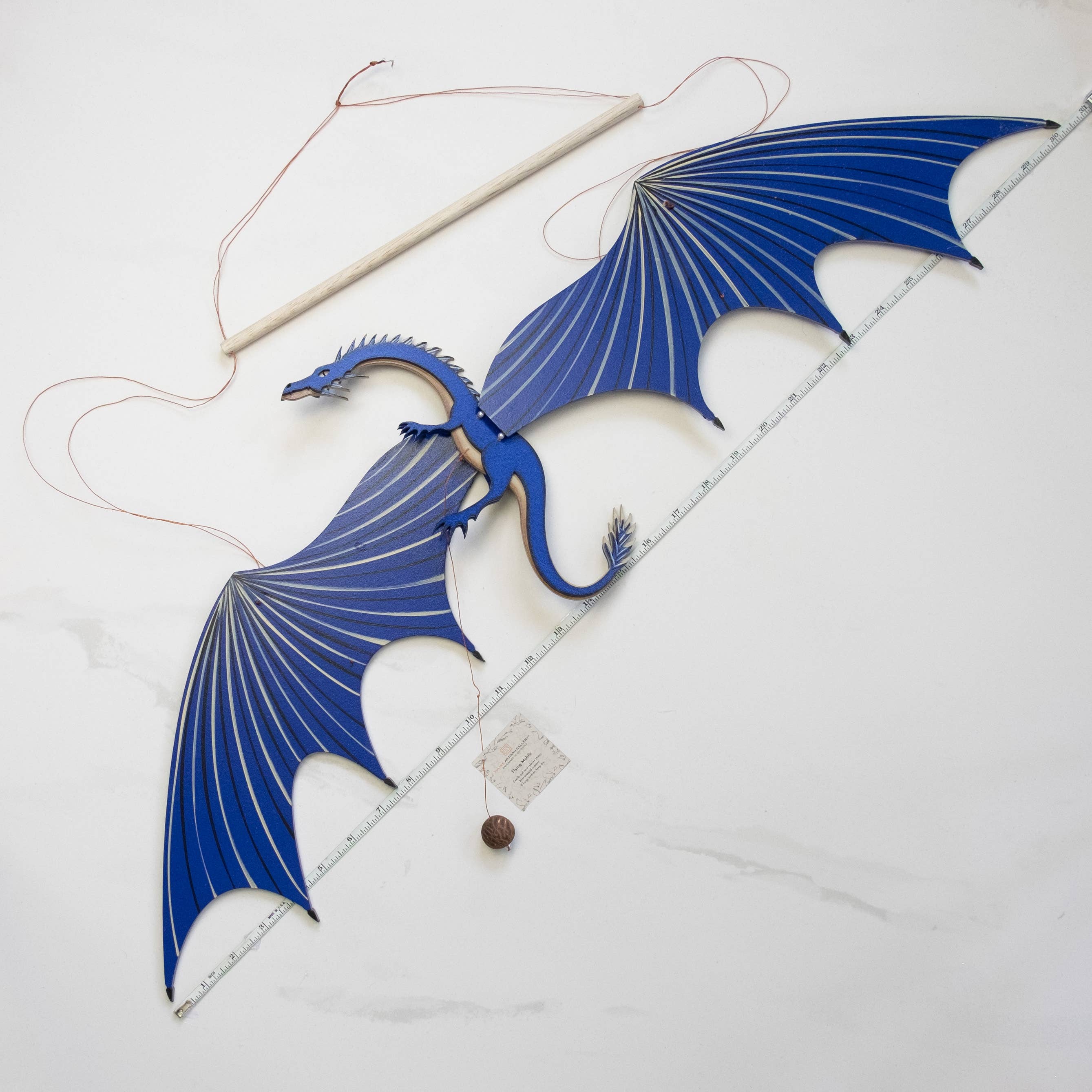 Tulia's Artisan Gallery - Wholesale Mobile - 32" XL Dragon Flying Mobile10