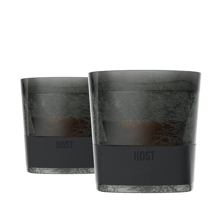 Whiskey FREEZE™ Insulated Cooling Cups in Smoke Set of 2 for wholesale by HOST