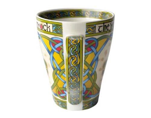 Dublin Gift Company - Wholesale Coffee Mug - 3 Leaf Shamrock Ceramic Irish Mug3