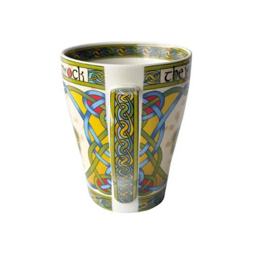 Dublin Gift Company - Wholesale Coffee Mug - 3 Leaf Shamrock Ceramic Irish Mug3