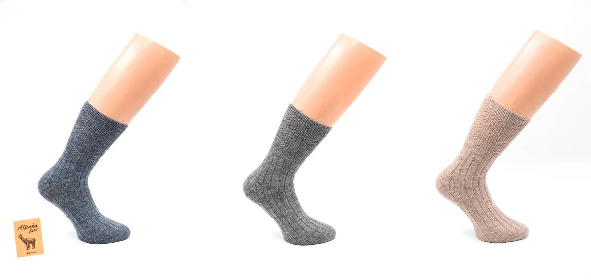 Assorted 3 Pairs - Women's Short Alpaca Socks - Lady Alpaka for wholesale on Faire1