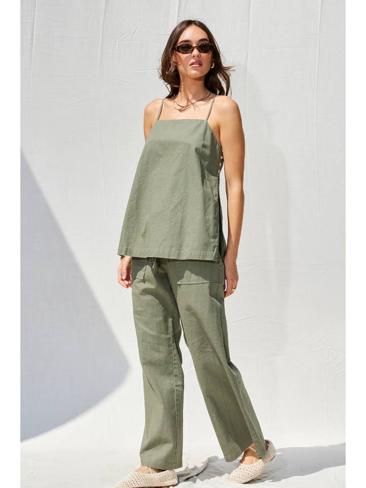 ILLA ILLA - Wholesale Top & Pant Set (NOT Loungewear) - Women's - Linen Top And Pants Set47