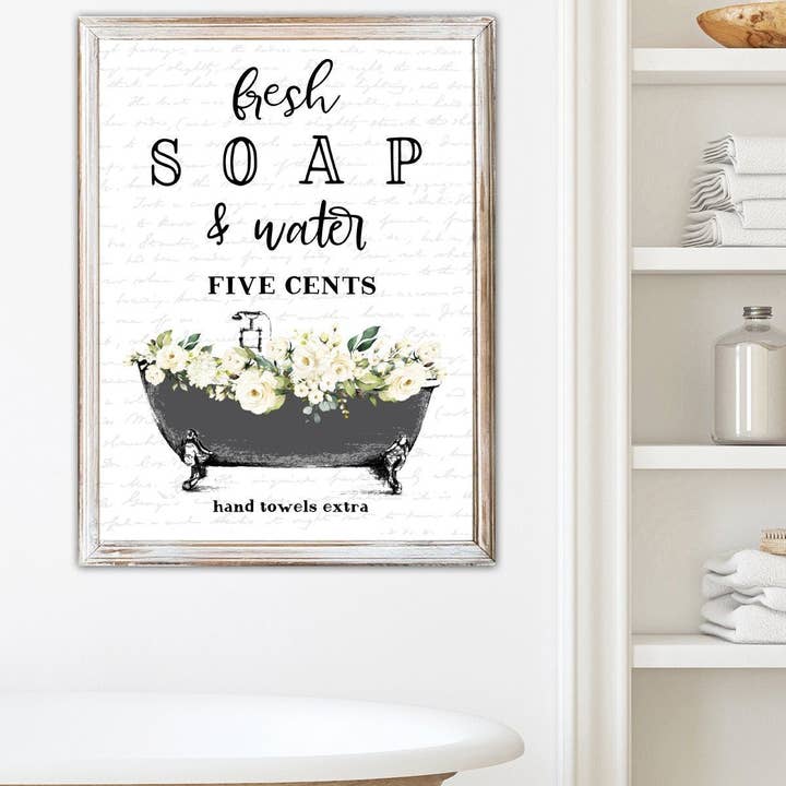 Acqua di sapone fresca della vasca nera cinque centesimi per la vendita all'ingrosso da parte di Lettered & Lined