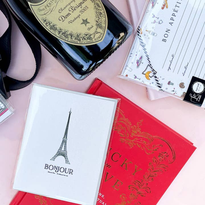 „BONJOUR MON AMOUR“ JEDERZEIT KARTE für den Großhandel von LO in LONDON®