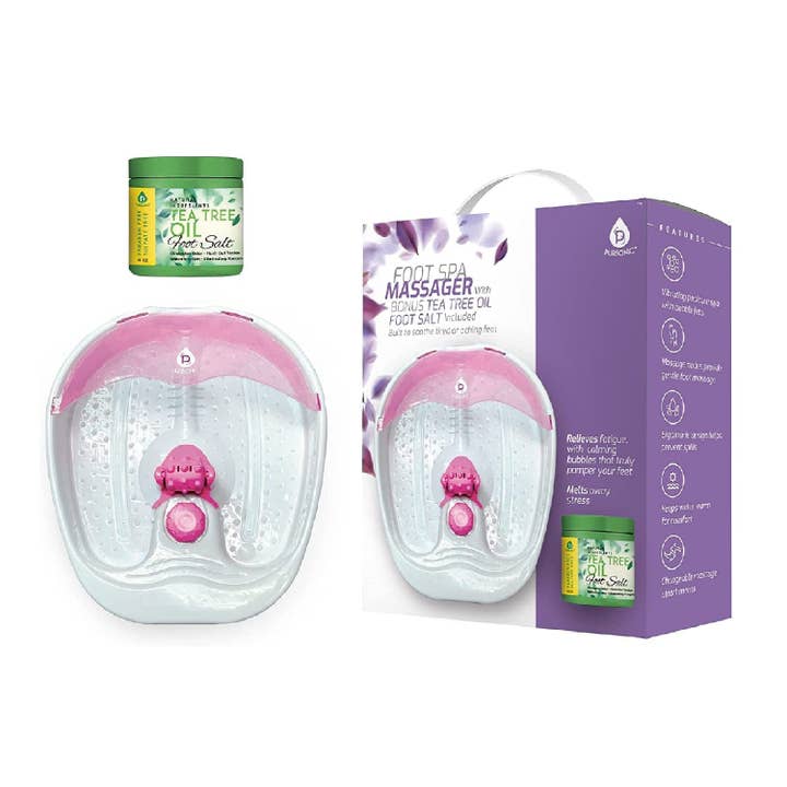 iReliev - Wholesale Foot Scrub/Polish - Foot Spa Massager with Tea Tree Oil Foot Salt Scrub (Warming Function)6