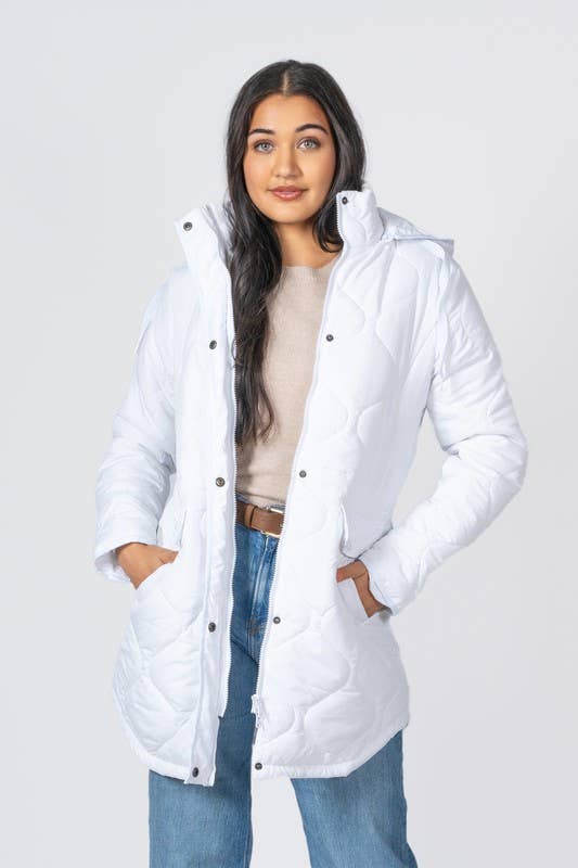 Vanilla Monkey – Blusão - Mulher por atacado – Casaco Comprido Acolchoado com Capuz para Júnior7
