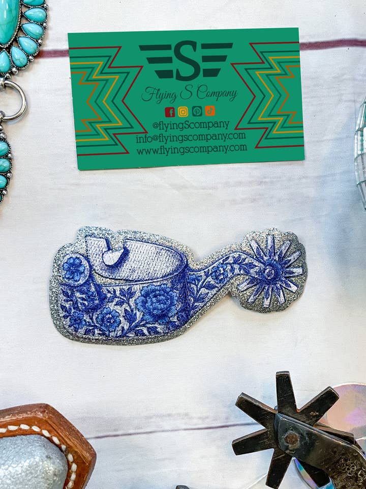 Écusson Chinoiserie Spur (Écusson SEULEMENT) pour la vente par Flying S Company