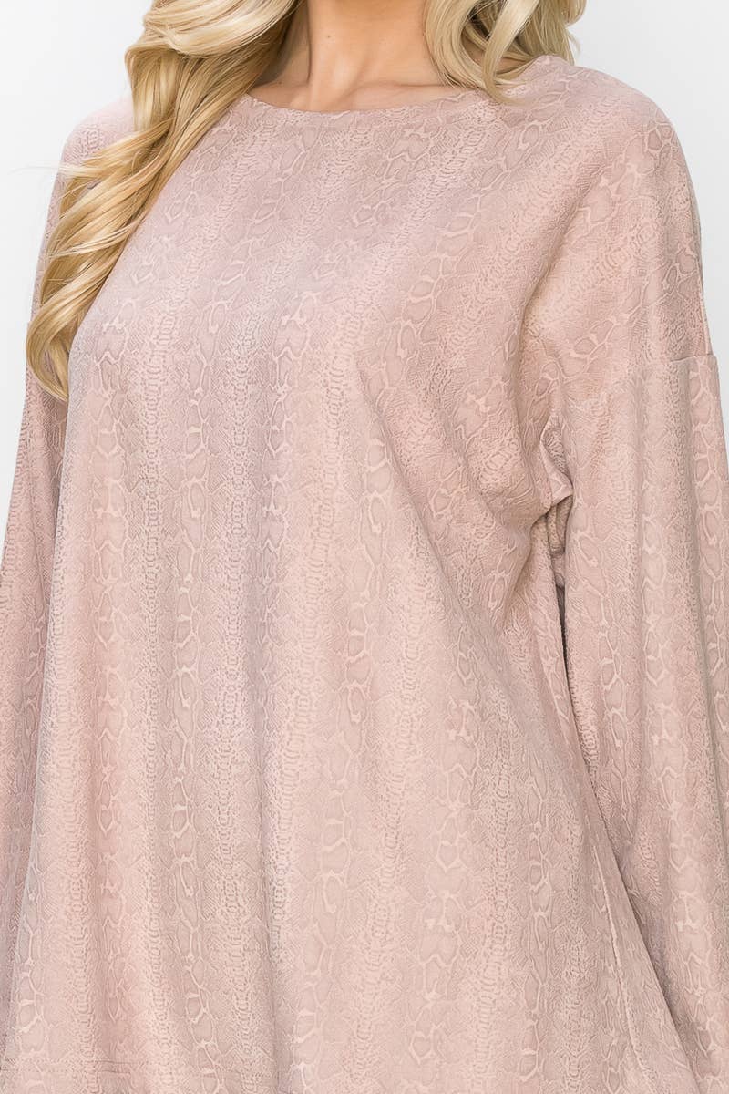 Joh Apparel - Vente Tunique – femme - Haut en daim extensible à imprimé animal Ailith9