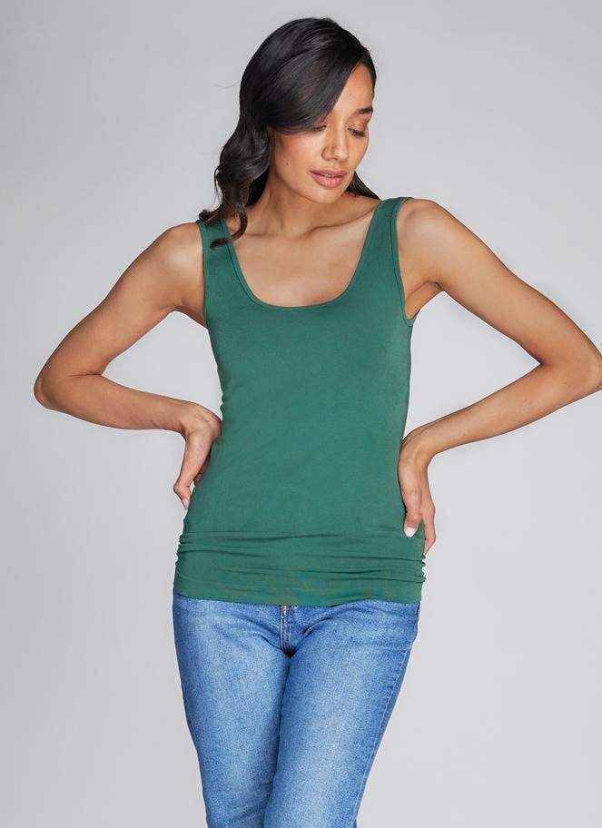 C'est Moi Clothing Co - Wholesale Tank Top - Women's - Bamboo Double Scoop Tank- CEBT111025