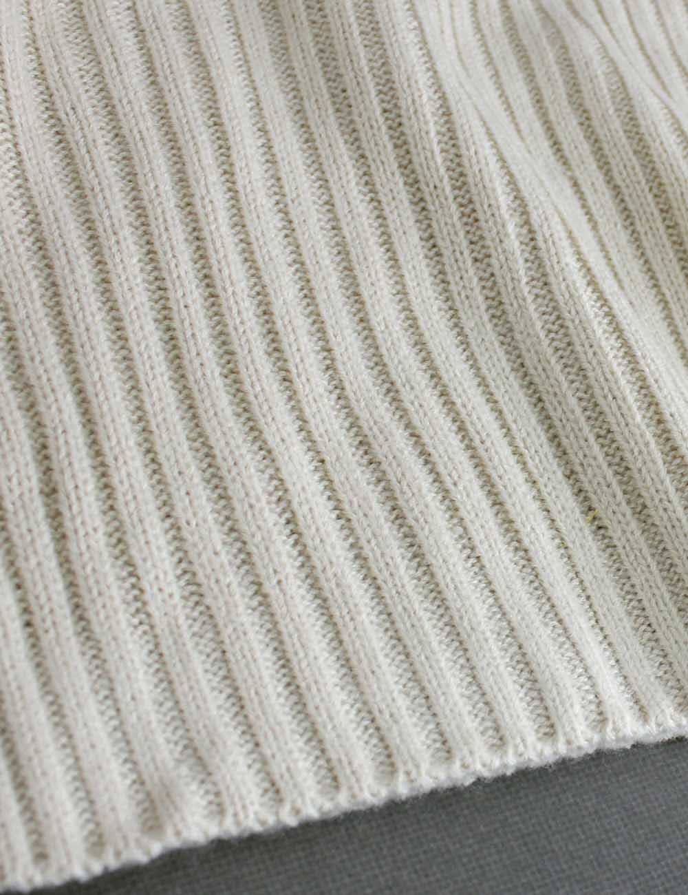 Ivoire Débardeur côtelé à manches drapeau pour femmes en vente sur Faire4