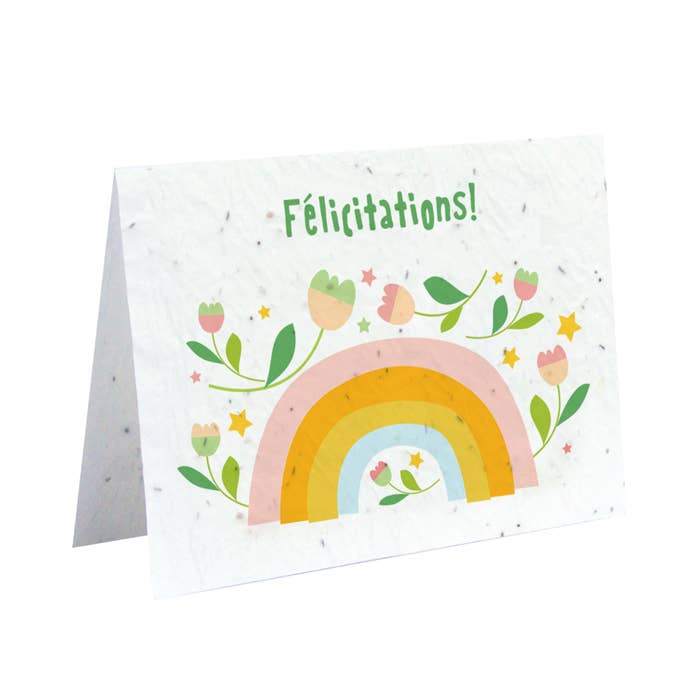 Hikje – wholesale Gratulationskort – Carte à planter - Félicitations!