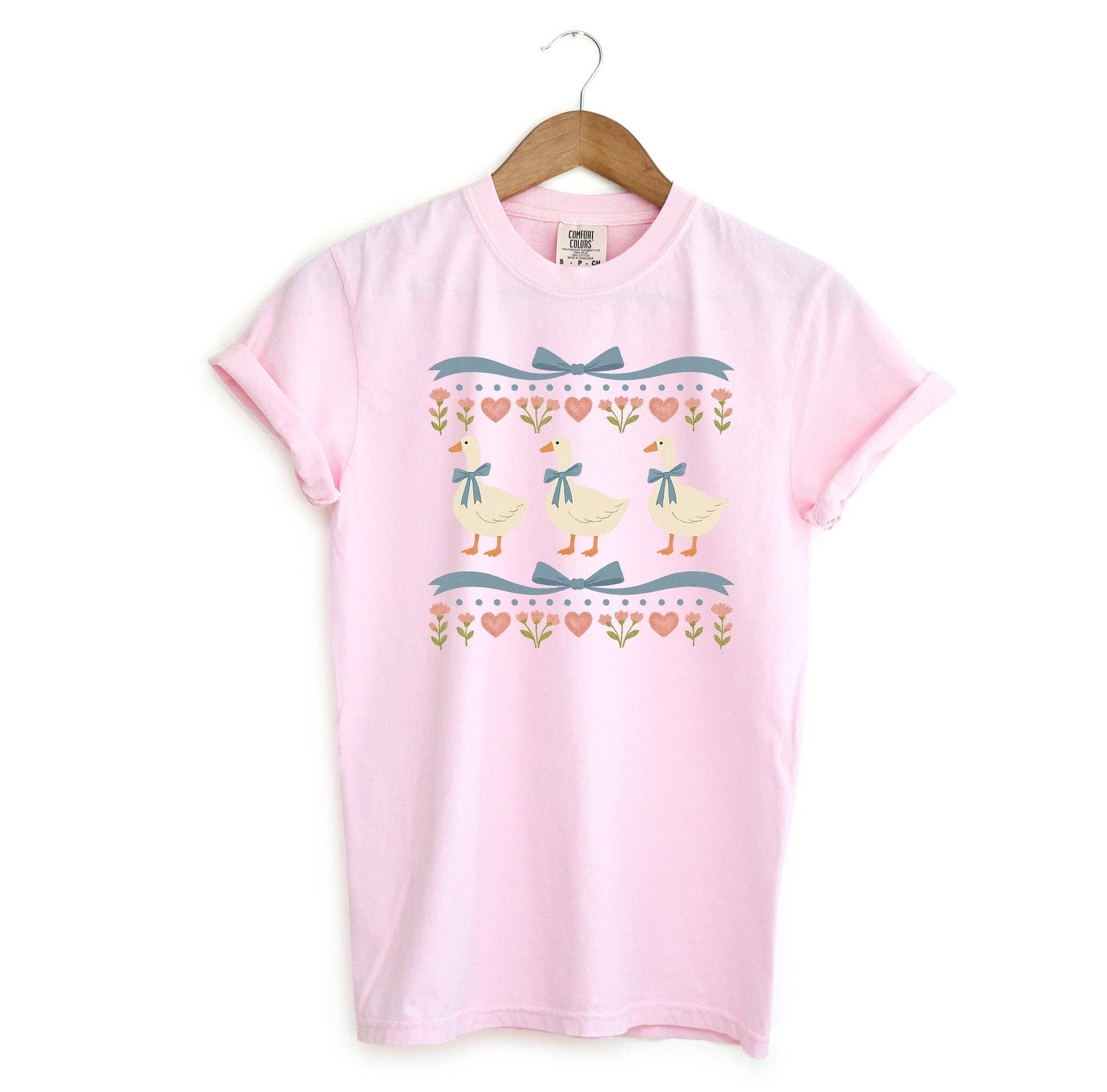 Blue Giraffe Inc – Engroshandel T-shirt med print - Dame – Vintage 80'er Gås T-shirt2