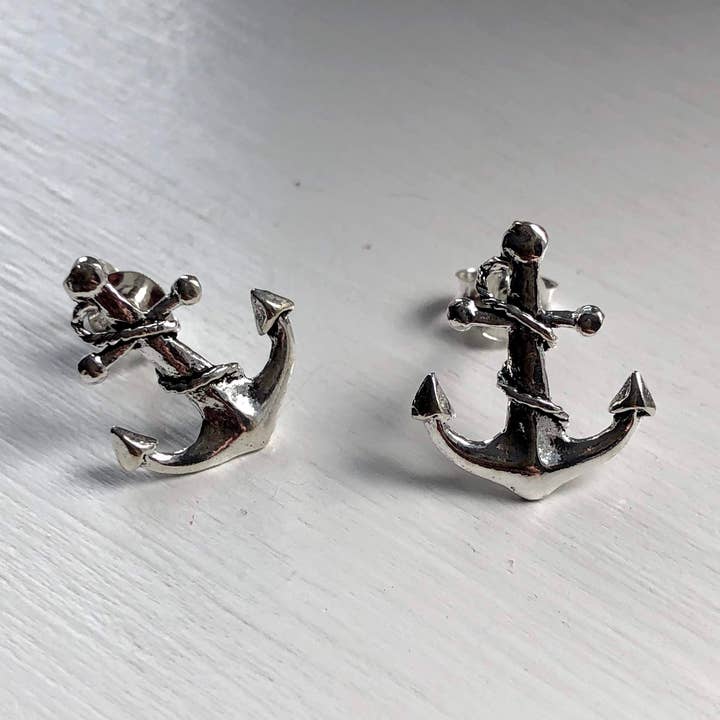 Anchor Earrings for wholesale by Fishgirl Designs