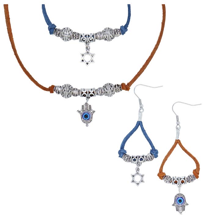 MT28C Gioielli Boho Ebraici: Collana, Orecchini, Bracciale Ebraici per la vendita all'ingrosso da parte di Sea Ranch Jewelry