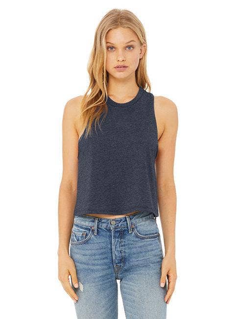 DressesMax - Wholesale Tank Top - Women's - Bella + Canvas Ladies' Racerback Cropped Tank 6682