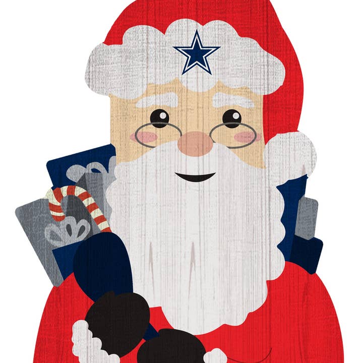 Fan Creations - Wholesale Christmas Decoration - Dallas Cowboys Santa 31in Leaner0
