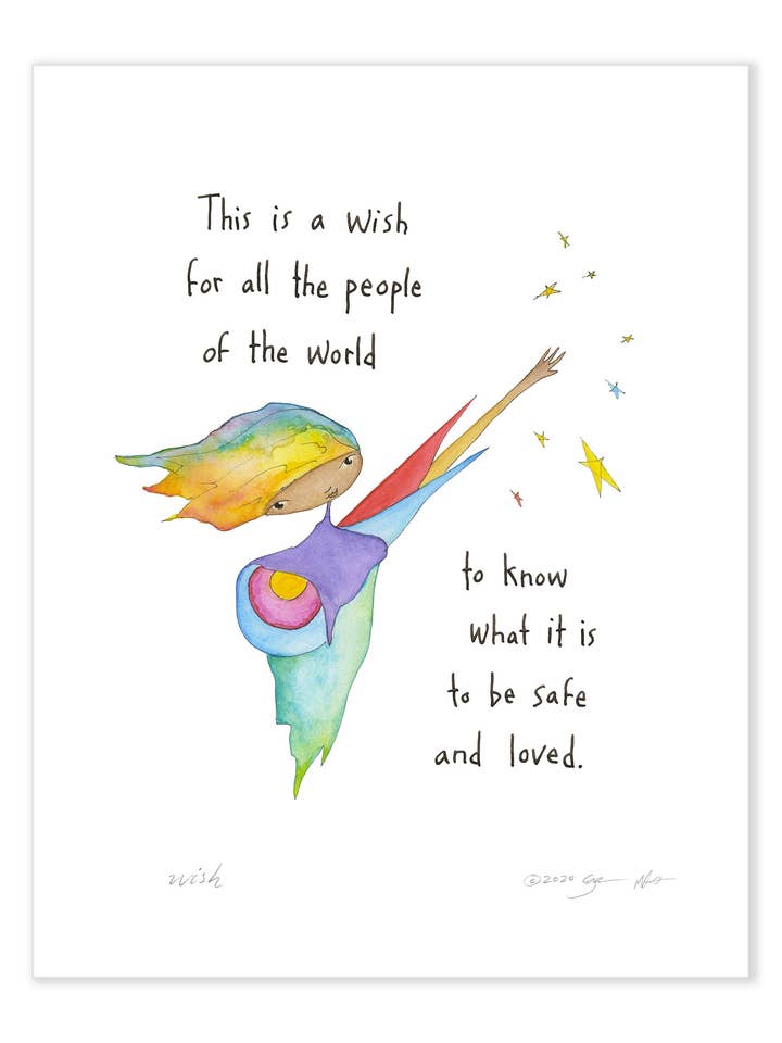 Lámina artística Wish 11x14 para venta al por mayor de StoryPeople