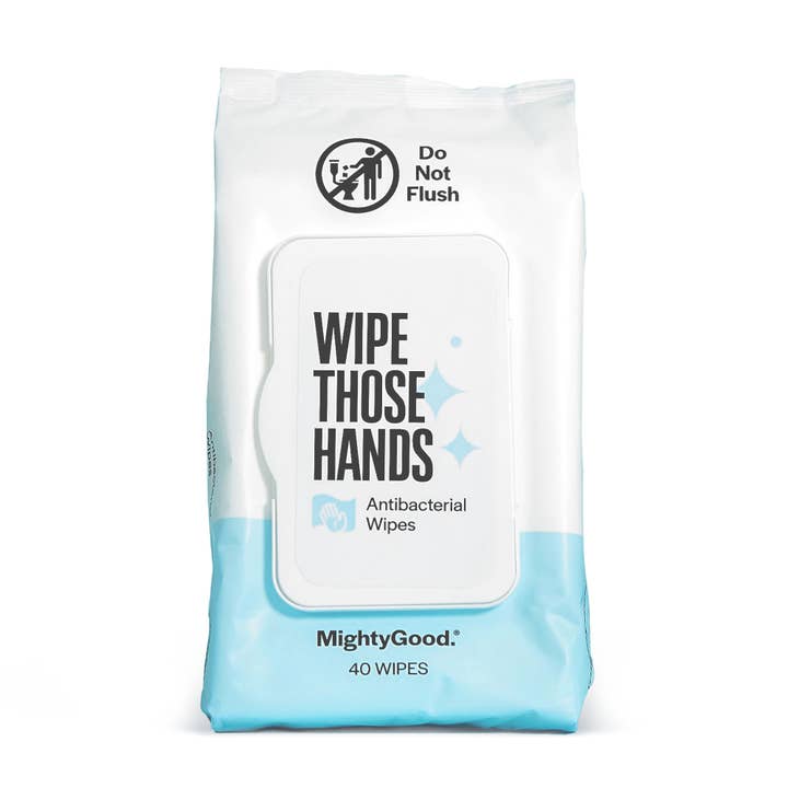 Mighty Good Solutions - Wholesale Hand Sanitizer - MightyGood Wipe Those Hands Hand Sanitizing Wipe, Unscented