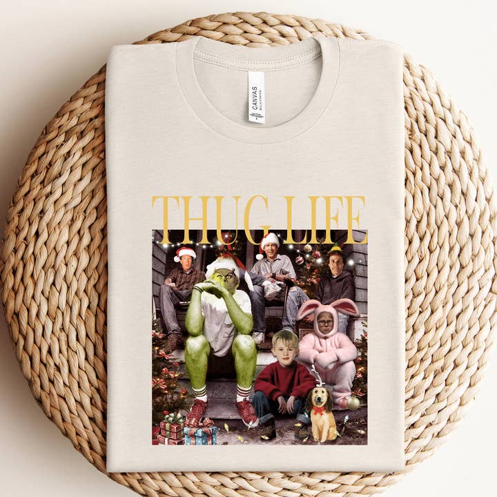 Willow Poppy - Wholesale T-Shirt (Graphic) - Women's - Christmas Thug Life Graphic Tee/Crewneck