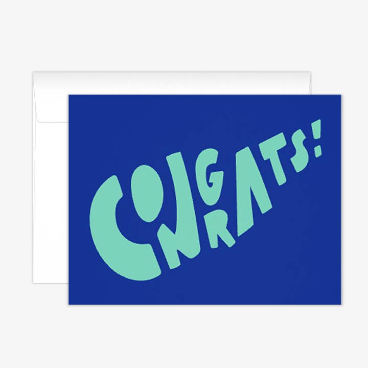 Carte de félicitations Big Letters pour la vente par LIEFdesign