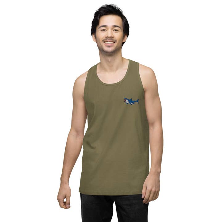 Megalodon Cotton Tank for wholesale by Local Summer Collective Surf Shop