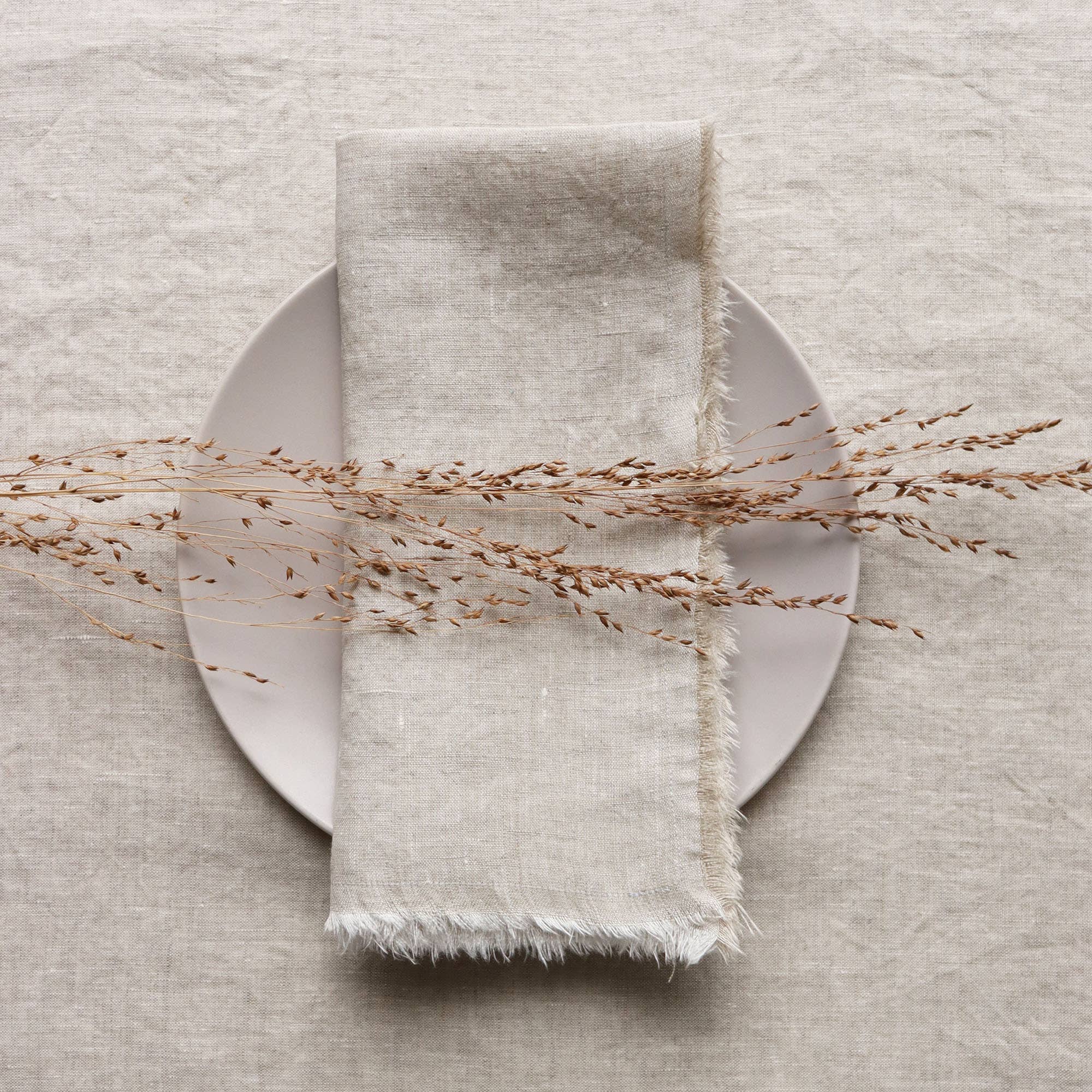 Giardino Segreto - Wholesale Dinner & Cloth Napkin - TORN Pure Linen Napkin2