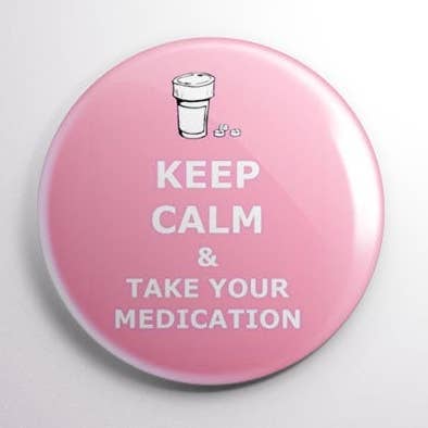 Exchangeable Badge Button Medication for wholesale by Exchangeables Badge Reels