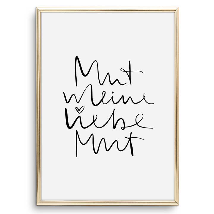 Poster 'courage my love courage' per la vendita all'ingrosso da parte di Tales by Jen