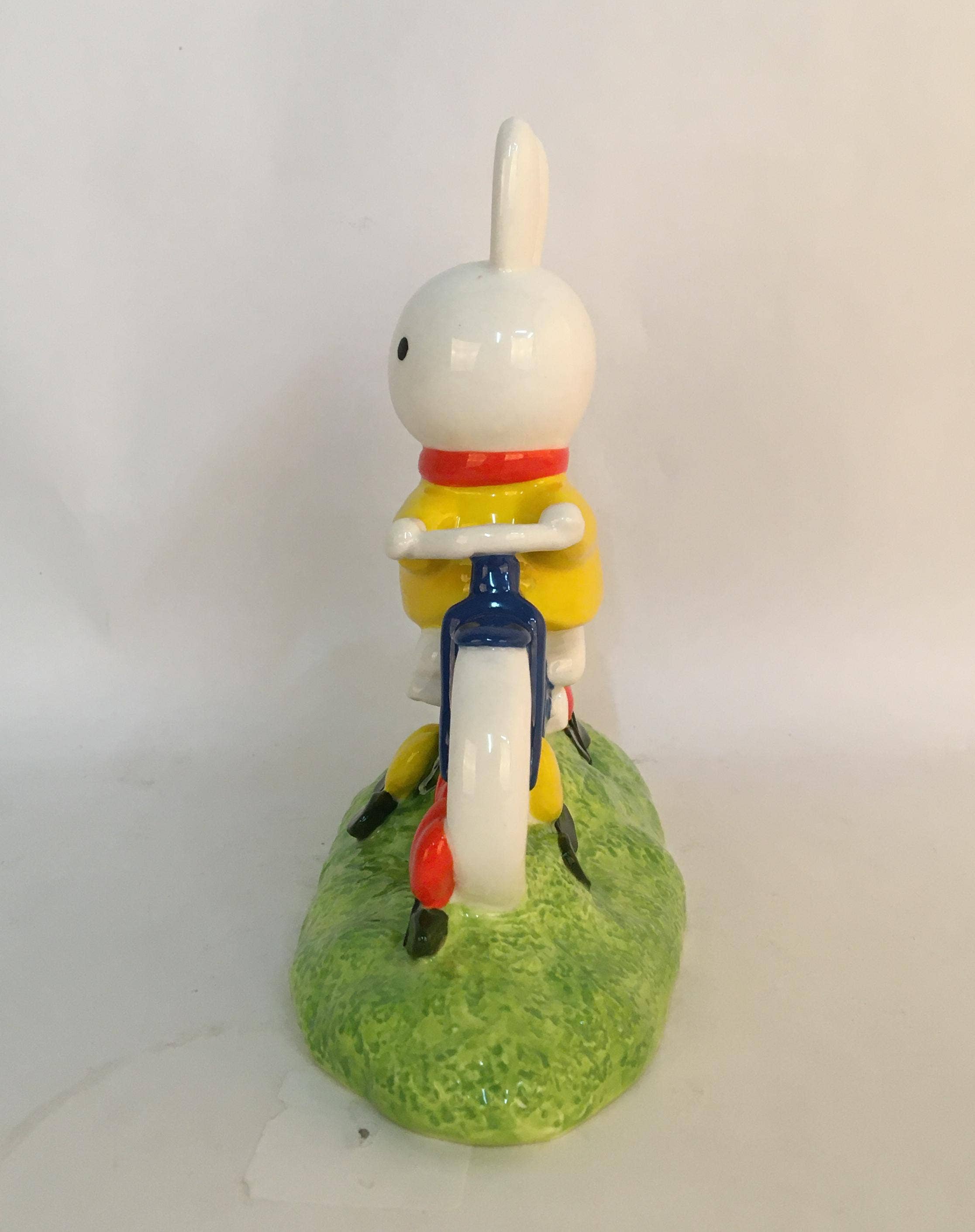 Blue Sky Clayworks – wholesale Decorative figurine – MIFFY Tulip Garden Bike Ride Figurine1