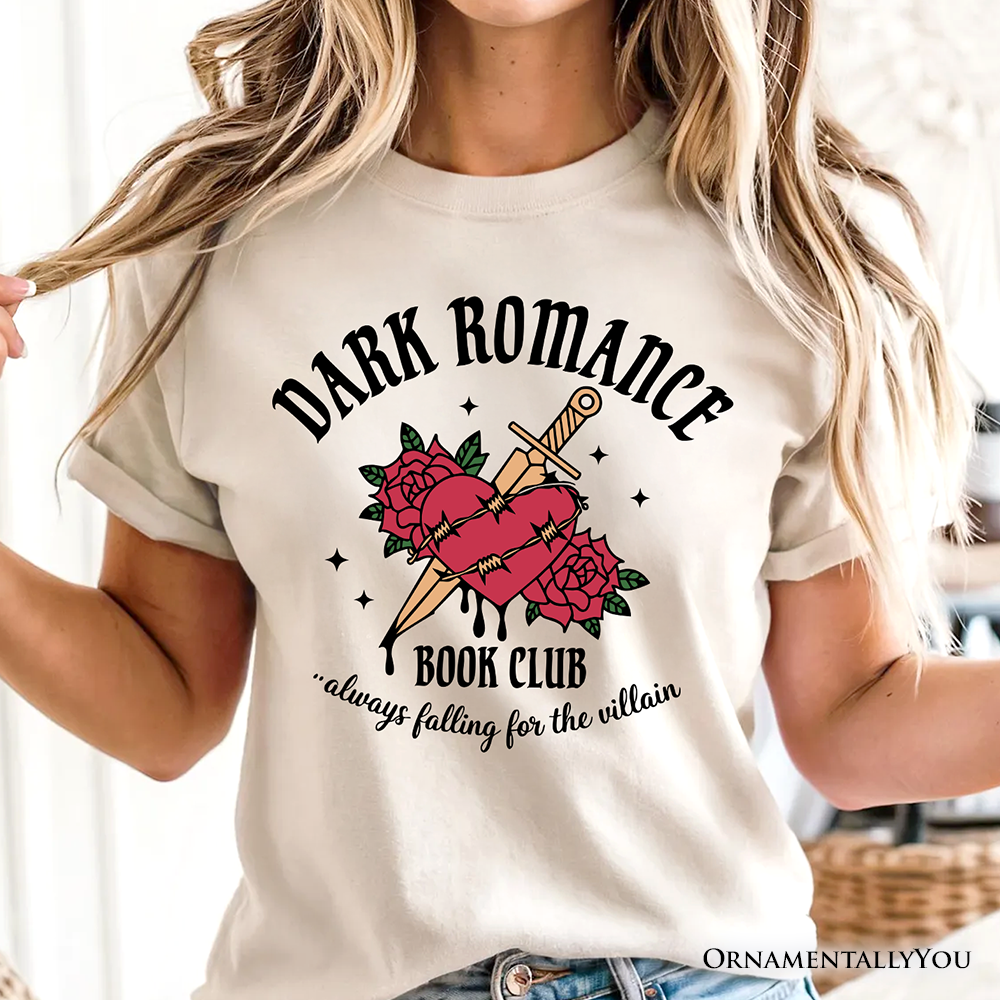 OrnamentallyYou - Vente T-shirt sérigraphié – femme - T-shirt du club de lecture de romance sombre, livre de romantasy gothique2