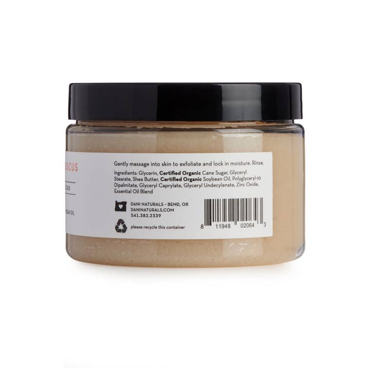 DANI Naturals - Wholesale Body Scrub/Exfoliant - Coconut Hibiscus Sugar Scrub 14oz