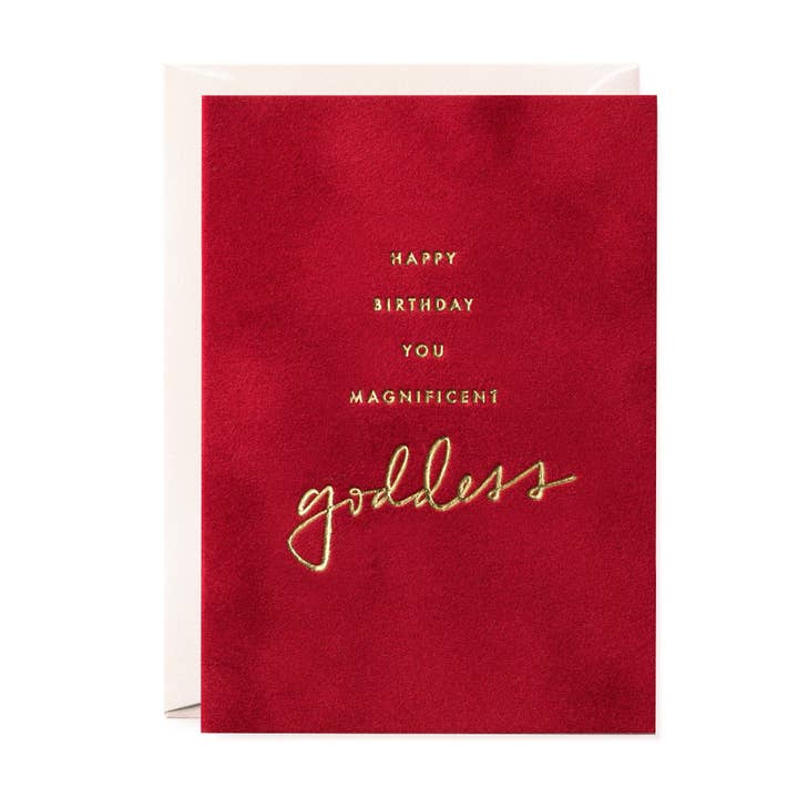 Magnificent Goddess - Biglietto di auguri per la vendita all'ingrosso da parte di All My Layers Paper Co.