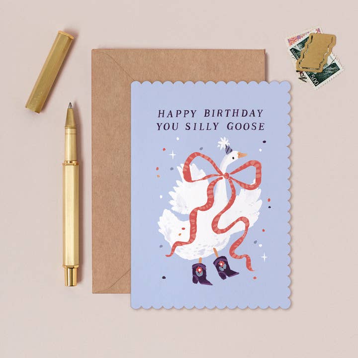 Silly Goose Birthday Card | Funny Birthday Cards for wholesale by Sister Paper Co.