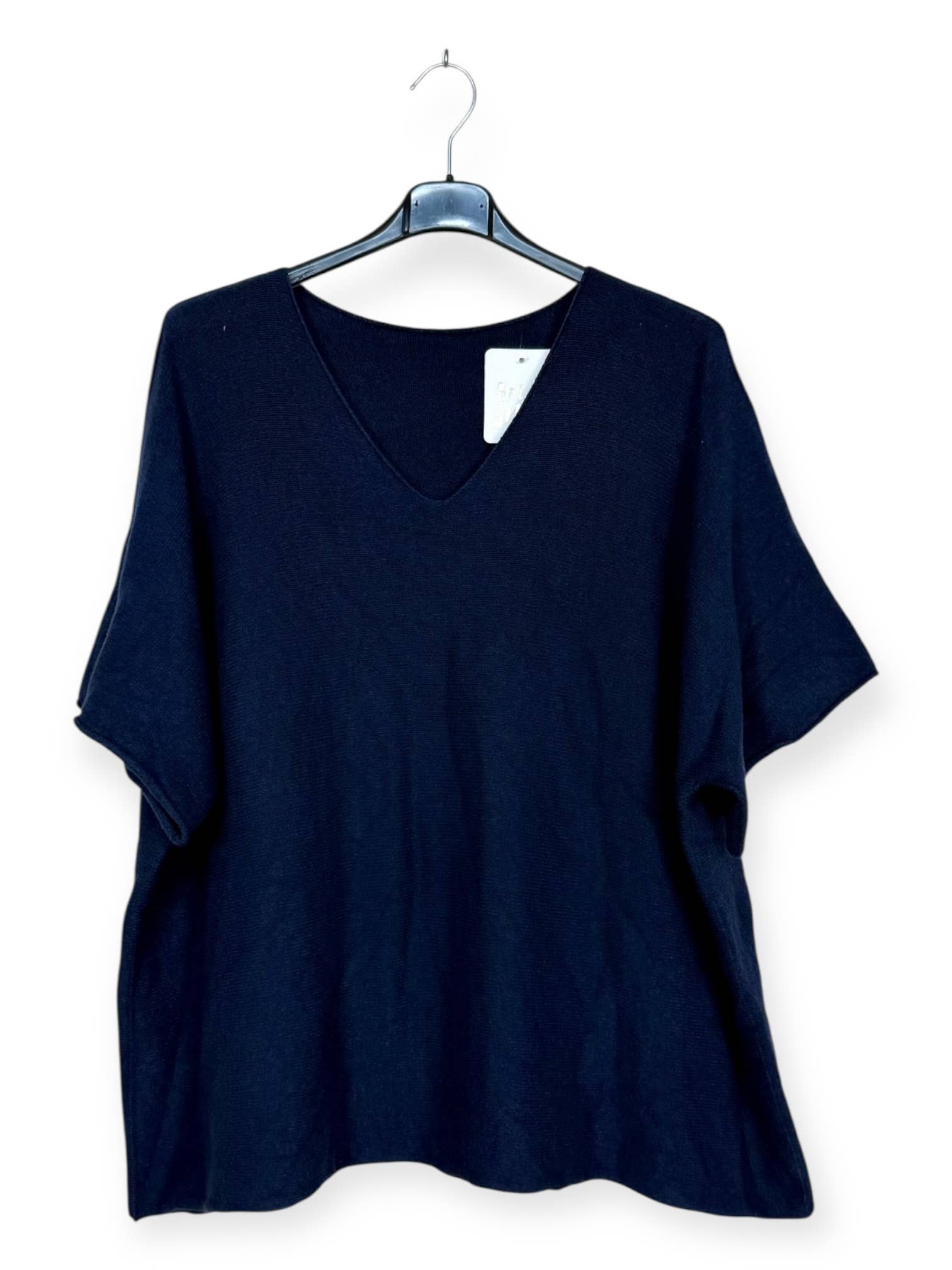 Lucky Nana - Wholesale Poncho - Women's - AH L2202 - Plus Size V-Neck Poncho Sweater27