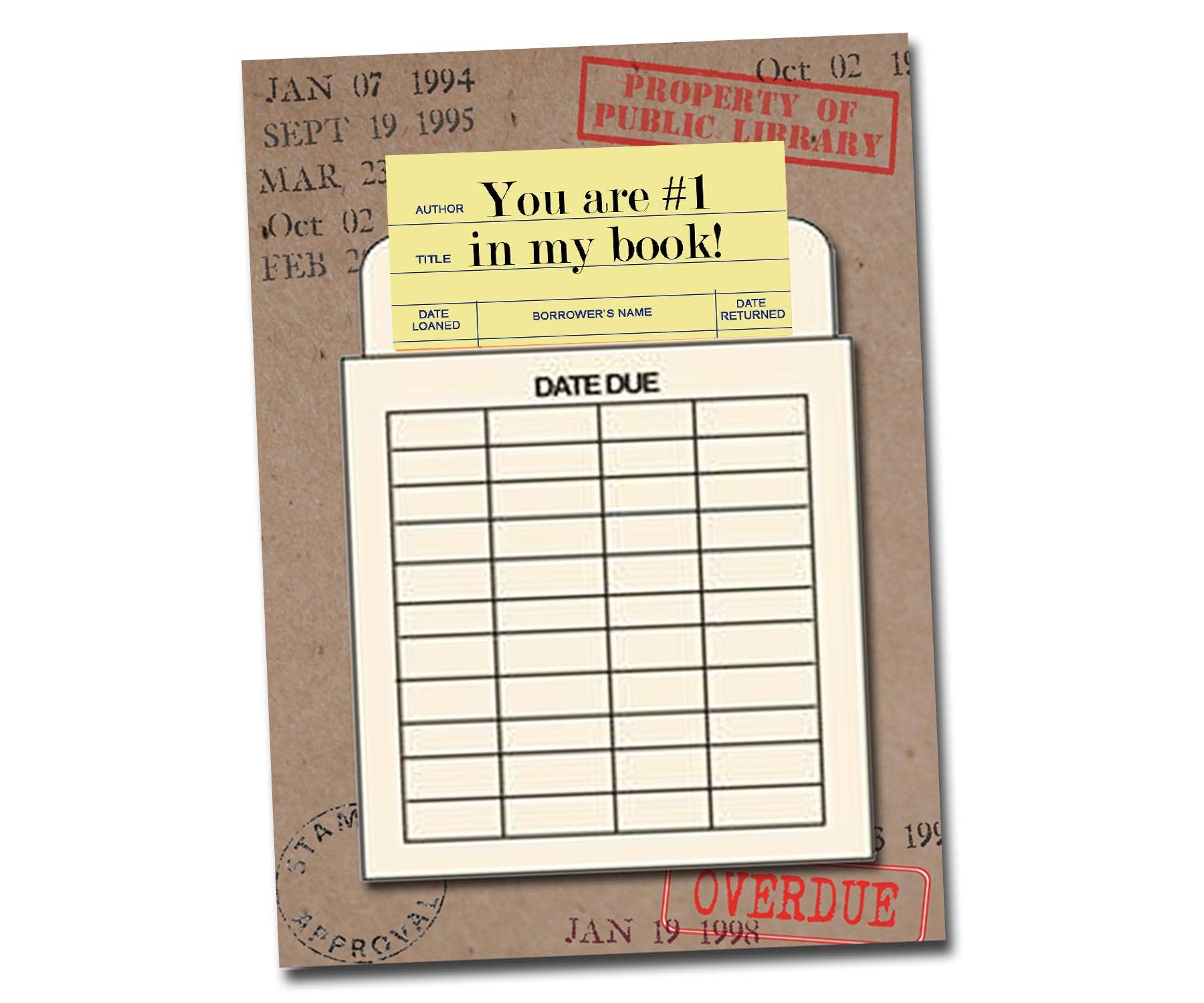 Fly Paper Products – wholesale Vänskapskort – Du är #1 i min bok Vänskapskort0