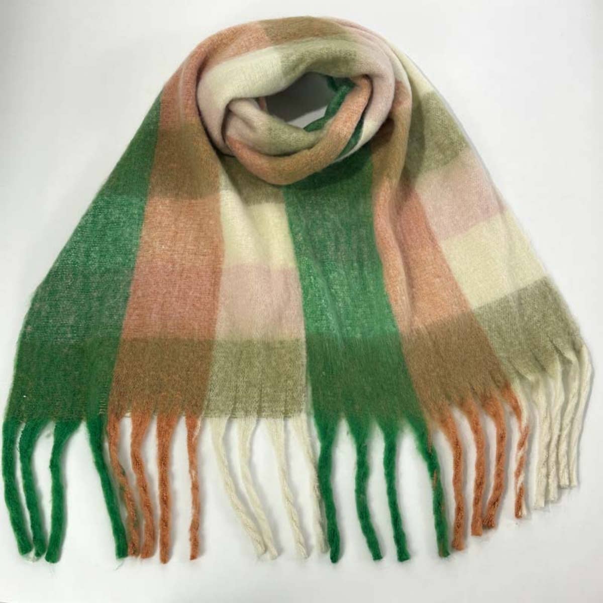 NINEXIS - Wholesale Scarf - Women's - CWASC1578_WINTER PLAID THICKENED WARM SCARF SHAWL18