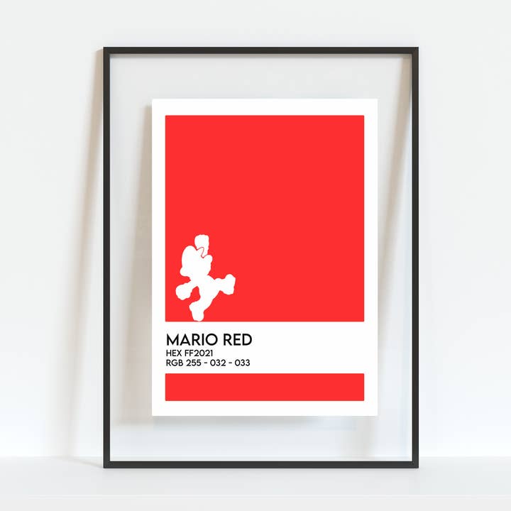 Impresión retro de Mario Gamer (5 «x7") para venta al por mayor de Colour Me Fun