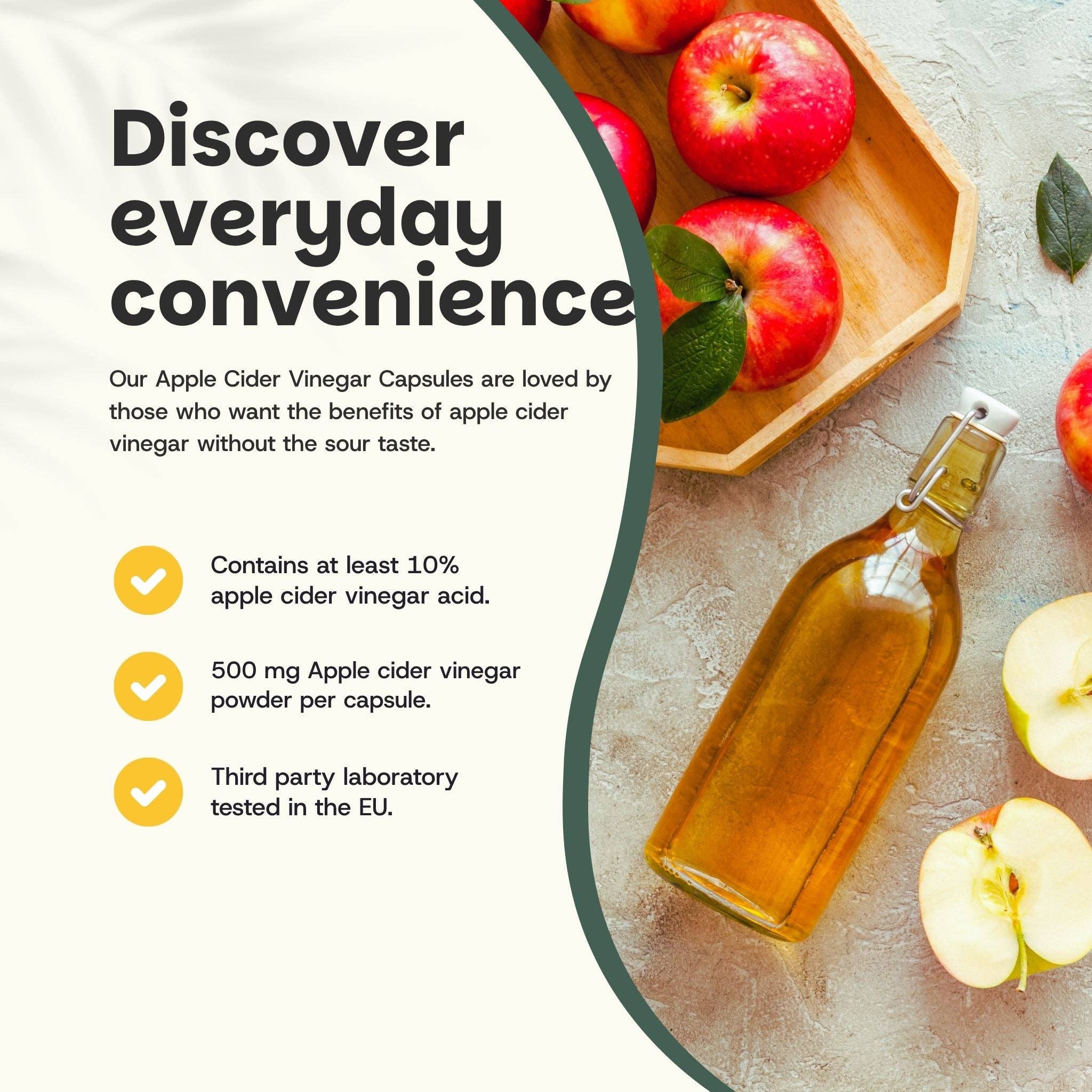 Cupplement b.v. – Engroshandel Kosttilskud og vitaminer – Æblecidereddike Kapsler 500 mg 60 Kapsler1