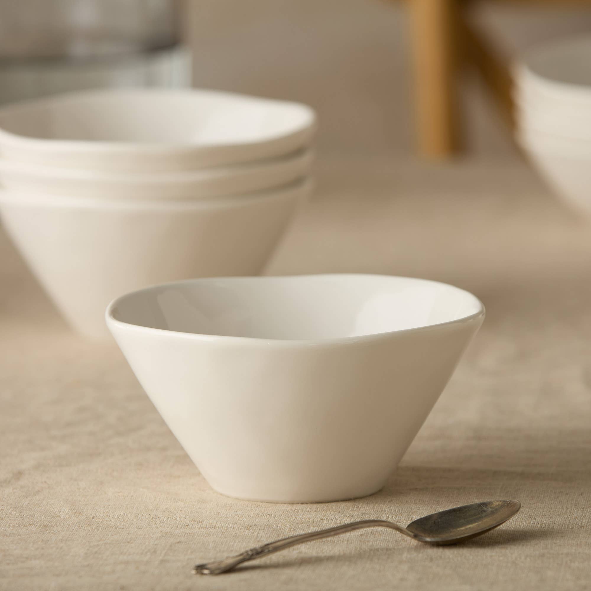 Certified International - Wholesale Bowl - Linen Cream Ice Cream Bowl 6.25in x 3.25in 22 oz4
