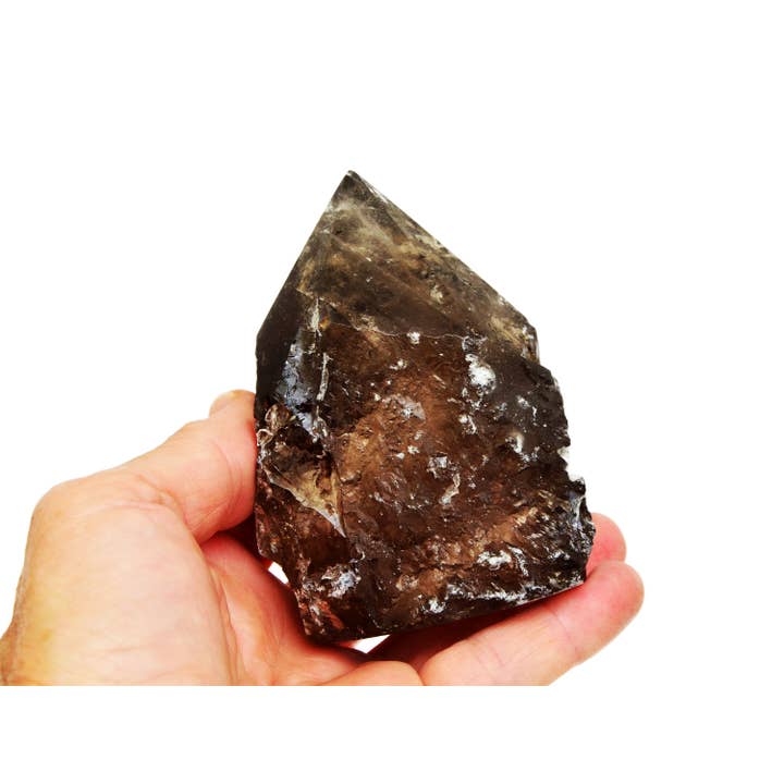 Kaia & Crystals - Wholesale Spiritual Stone/Crystal - Smoky Quartz Semi Polished Points Extra Quality (Brazil) 1 Kg Lot (4-5 Pcs)9