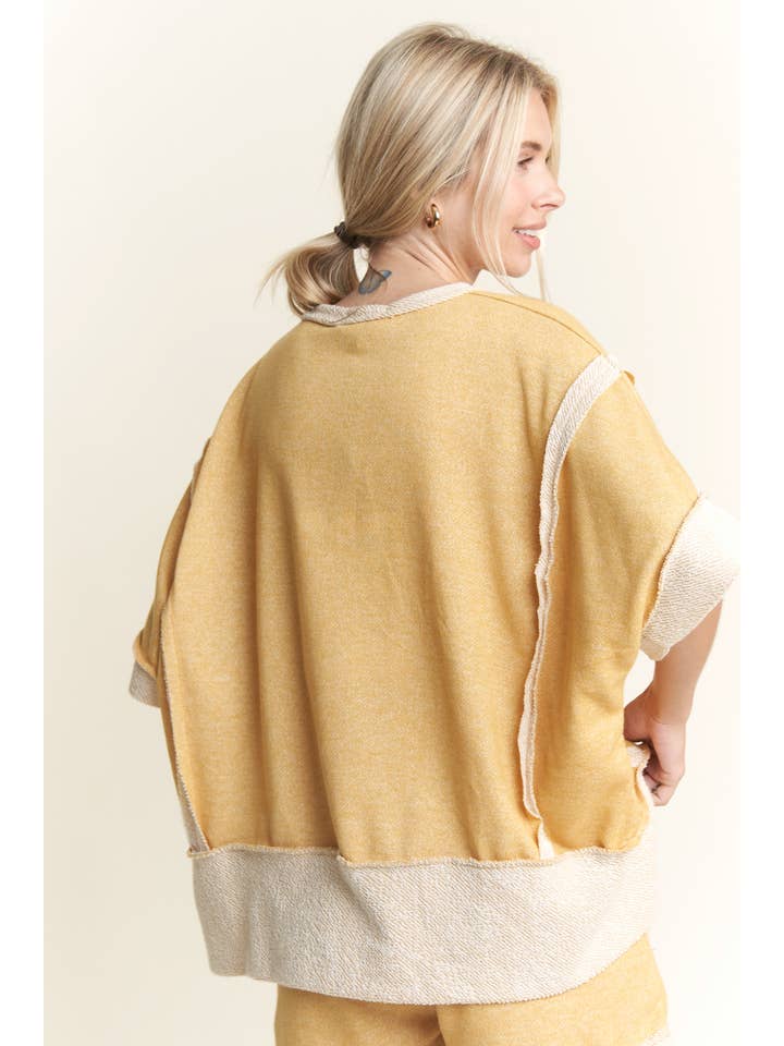 J.Her - Wholesale Lounge Shorts - Women's - LoopTerry Cont Pocket Shorts HP5720.8