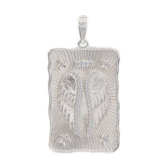 Angel Wing 'Protection' Talisman in Sterling Silver (Pendant Only) for wholesale by BLOOMTINE | Earth Angel HQ