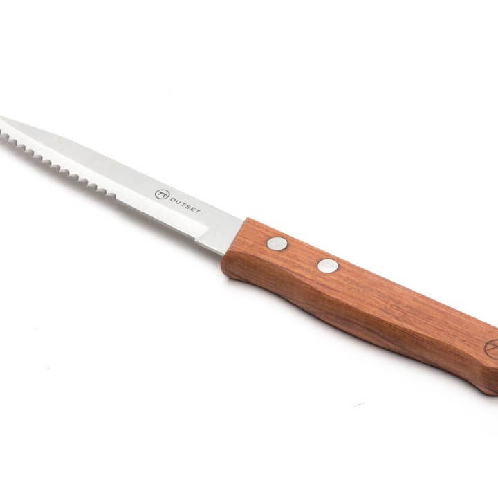 Fox Run Brands - Wholesale Knife set - Outset Rosewood Steak Knife, Set of 6, 8.75" Length6