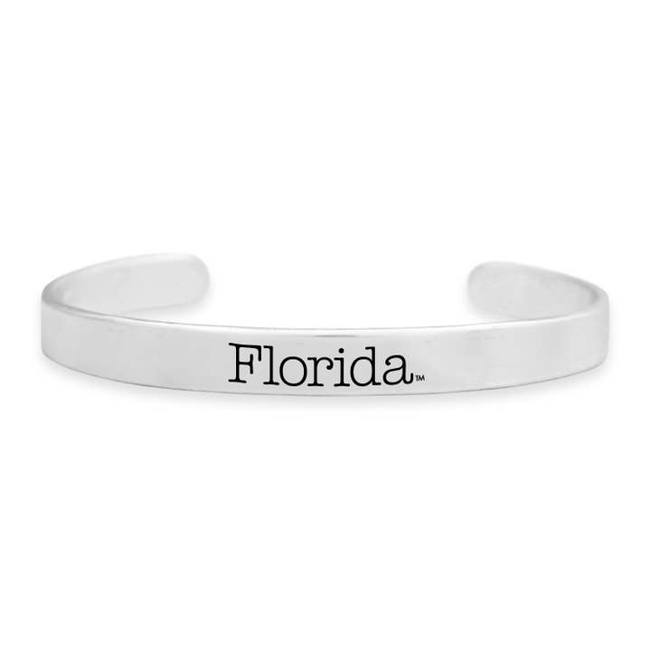 Florida Gators Silver Cuff Bracelet for wholesale by From The Heart