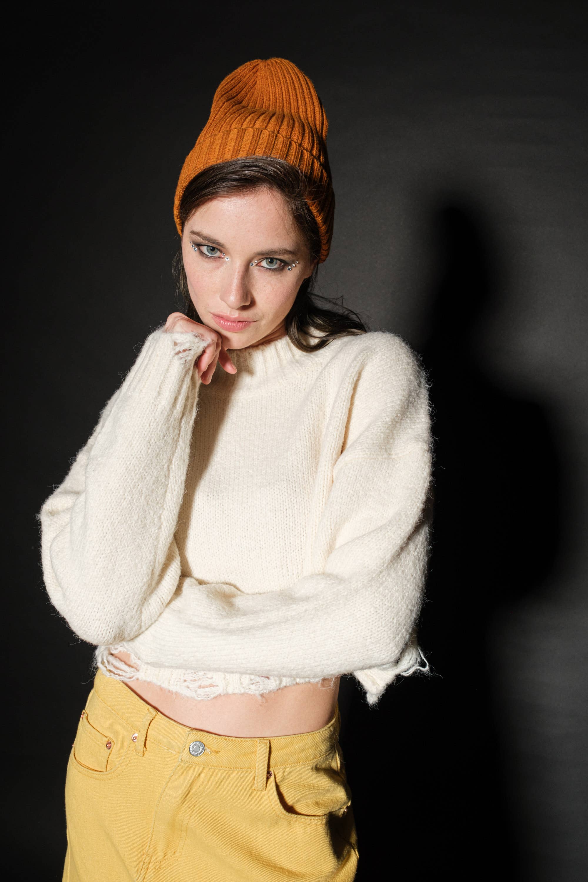 Signature 8 - Wholesale Knit Sweater - Women's - CROP SWEATER S623515