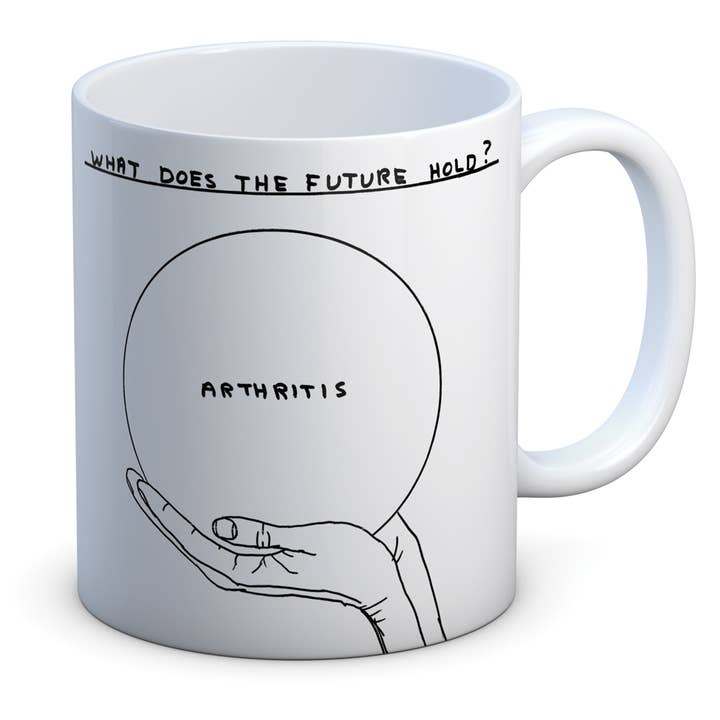 David Shrigley x Brainbox Candy - Wholesale Coffee Mug - Funny Gift David Shrigley Mug - Arthritis