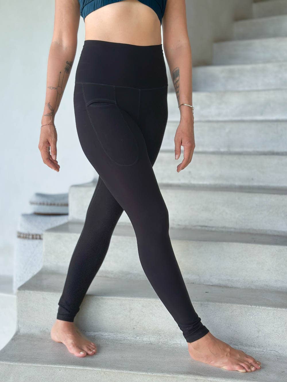 CARAUCCI - Venta al por mayor Leggings deportivos/cómodos - Mujer - Leggings de bolsillo de bambú9