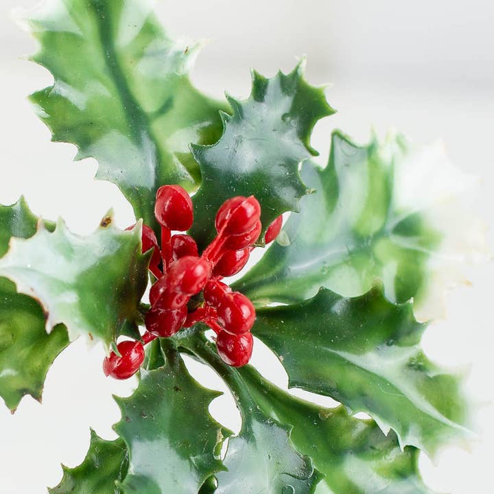 Factory Direct Craft - Wholesale Artificial Flowers - 5" Plastic Holly and Berry Picks (Pack of 36)1
