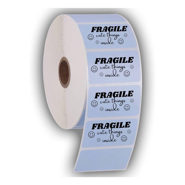 Unknown Designs - Wholesale Sticker - 500 Fragile cute things inside packaging label stickers2